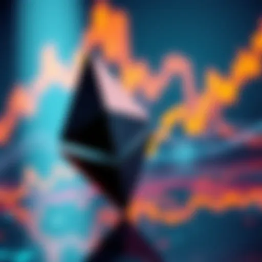 A visual representation of Ethereum's price movements with upward trends, symbolizing market analysis and predictions for October.