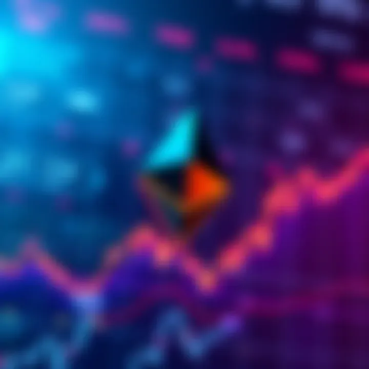 A chart showing Ethereum's price reaching a new high with upward trends and fluctuations in the crypto market.