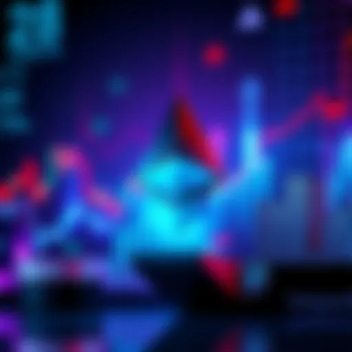 Ethereum logo with financial graphs showing growth, symbolizing its rise in asset ranking