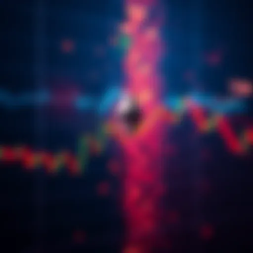 A chart showing Ethereum's price fluctuations with upward and downward trends, representing swing trading opportunities in cryptocurrency.