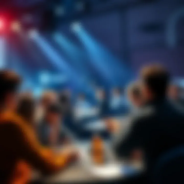 People engaging in a lively discussion about Ethereum, sharing news and insights.