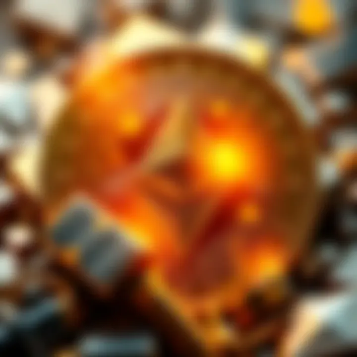 A visual representation of Ethereum symbolizing gold, highlighting its role in securing global services.