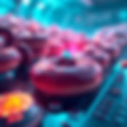 Overview of the Donut Pool with Ethereum and Donut crypto values increasing, showing $5 million total value locked.