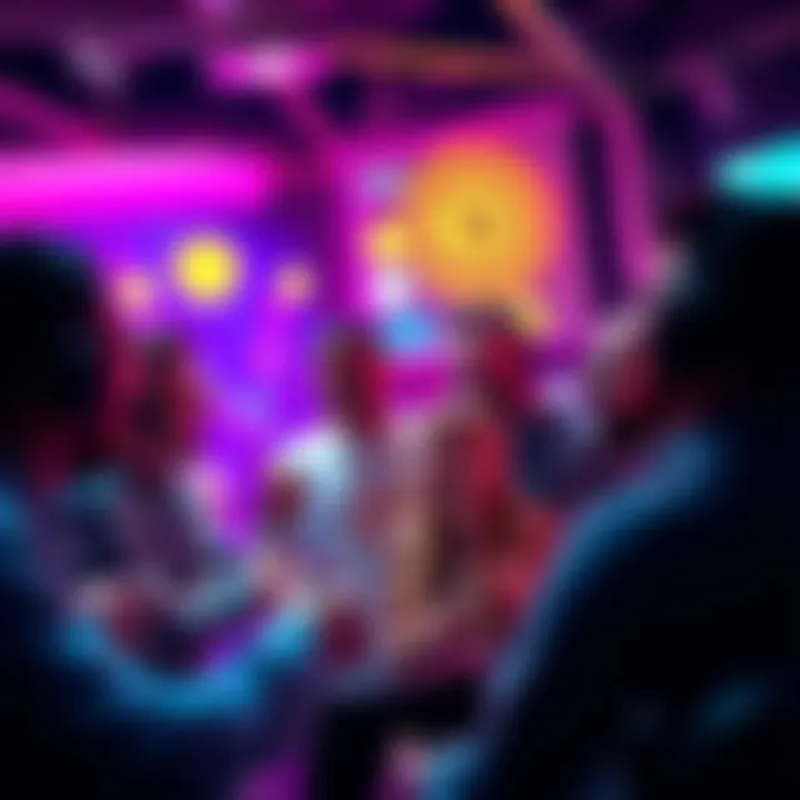 A group of enthusiastic altcoin holders discussing strategies and trends in a lively setting, reflecting their anticipation for the upcoming alt season.