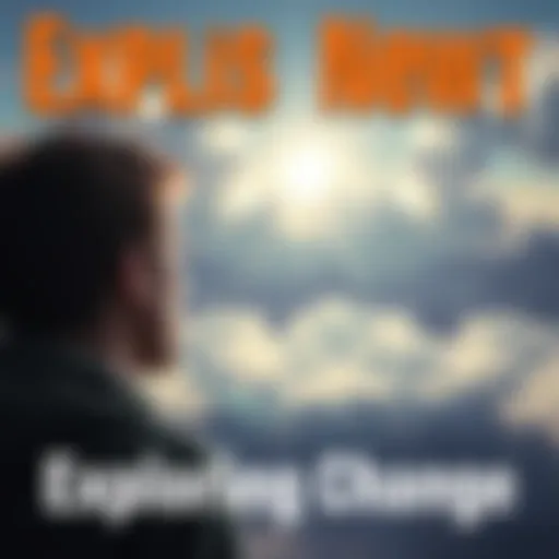 A person looking towards a horizon filled with clouds, symbolizing uncertainty and future challenges.