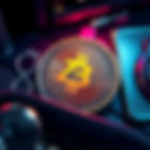 A digital illustration showing a phony ZBCN coin with a warning symbol, representing concerns about cryptocurrency scams and hacking threats, as seen in a Coinbase wallet.