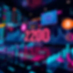 A visual representation of floaters, showcasing the first 200 tokens with graphs and charts indicating market trends.