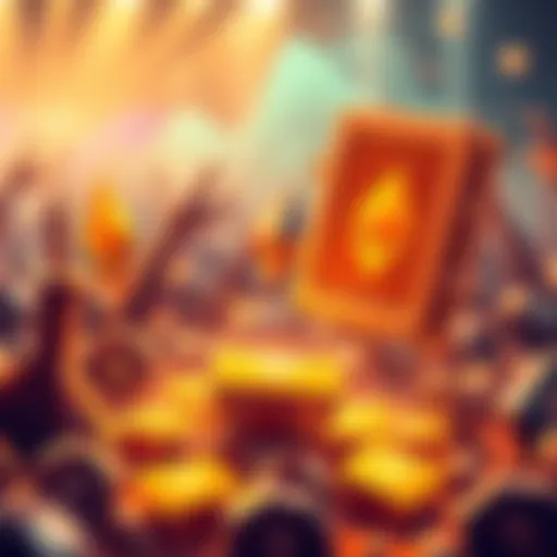 An illustration representing seamless NFT transfers on Ethereum, showcasing digital art symbols and blockchain elements.