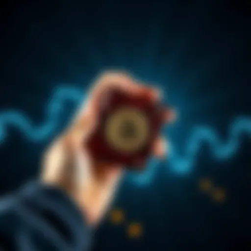 A person holding an old cryptocurrency wallet containing Bitcoin, symbolizing a financial discovery.