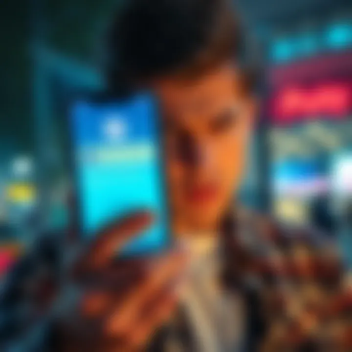 A person looking at a phone screen with a worried expression, showing a delayed transaction message for Pi coins.