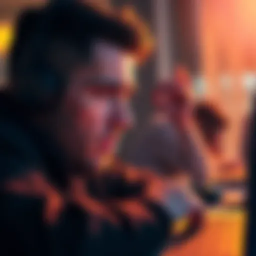 A person showing frustration while looking at their computer screen, depicting a Coinbase customer dealing with a deposit issue.
