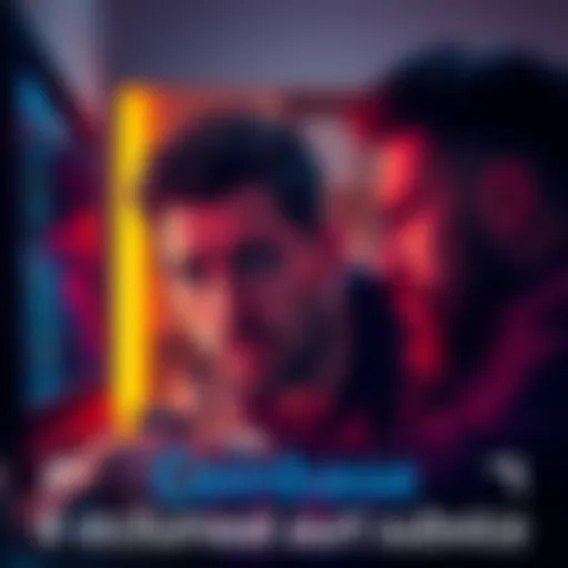 A person looking at a computer screen with a worried expression while trying to log into their Coinbase account, showing frustration with customer support messages.