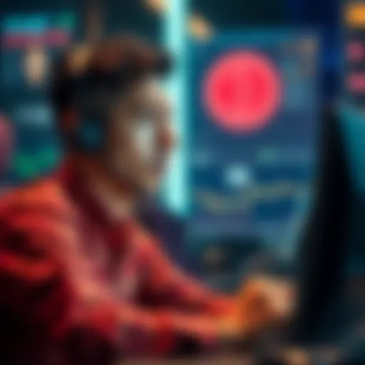 A person looking worried while checking their crypto account on a computer, highlighting issues with a stalled transaction