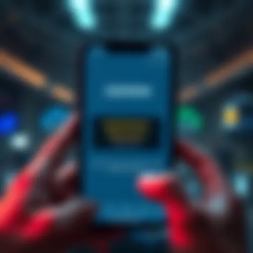 A smartphone displaying the Gemini App with a maintenance notice and a frustrated user looking at the screen.