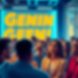 A group of people chatting about their experiences with Gemini credit card rewards for Bitcoin, featuring expressions of excitement and concern.