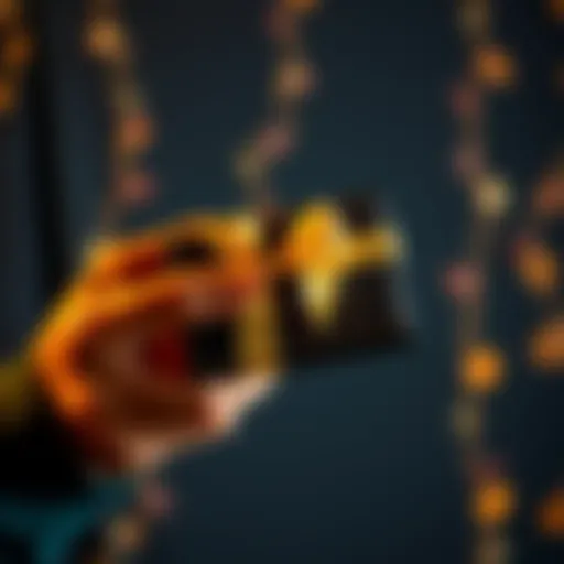 A person holding a hardware wallet decorated with a gift bow, ready to present it as a Bitcoin gift.