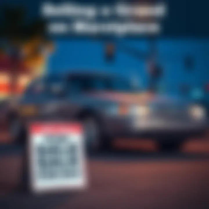 A 2009 Mercury Grand Marquis parked with a for sale sign in front of it, showcasing its shiny exterior and sleek design