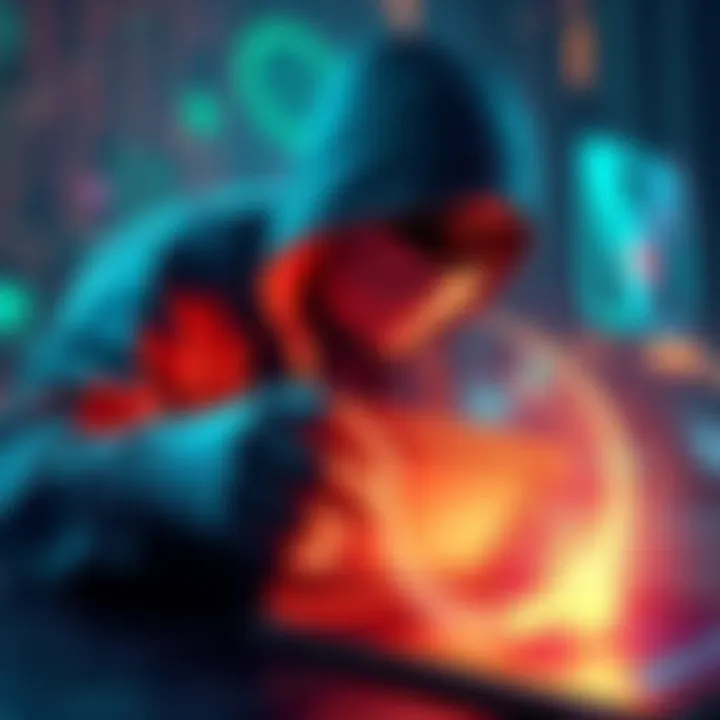 Illustration showing a digital wallet being accessed by a hacker while the owner's private keys are secured, representing cryptocurrency theft