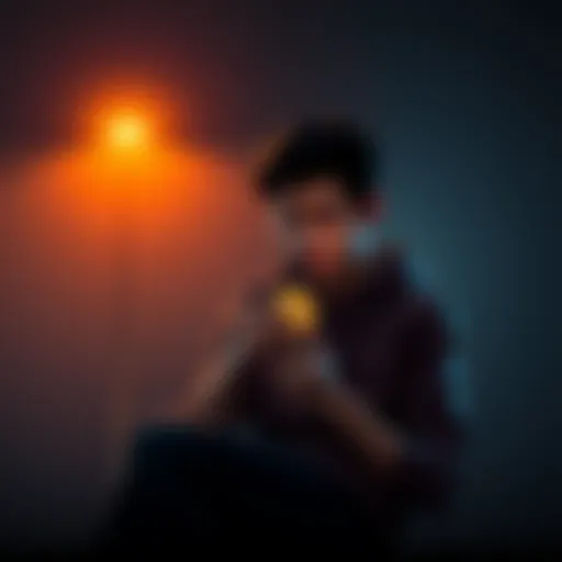 A person sitting alone, looking sad while holding a Doge coin, symbolizing heartbreak and disappointment in a relationship.