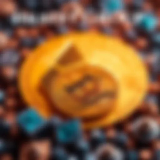 Hilbert Group logo with $CCD token and background of Bitcoin and Ethereum symbols