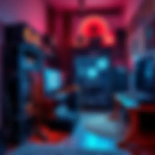A home mining rig for cryptocurrency set up in a New York City apartment, showing computer equipment and power supply.