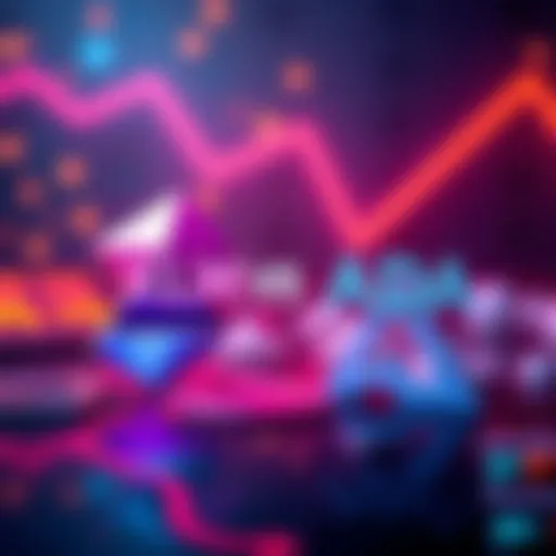 Graphic showing XLM and ADA cryptocurrency logos with a chart indicating investment choices