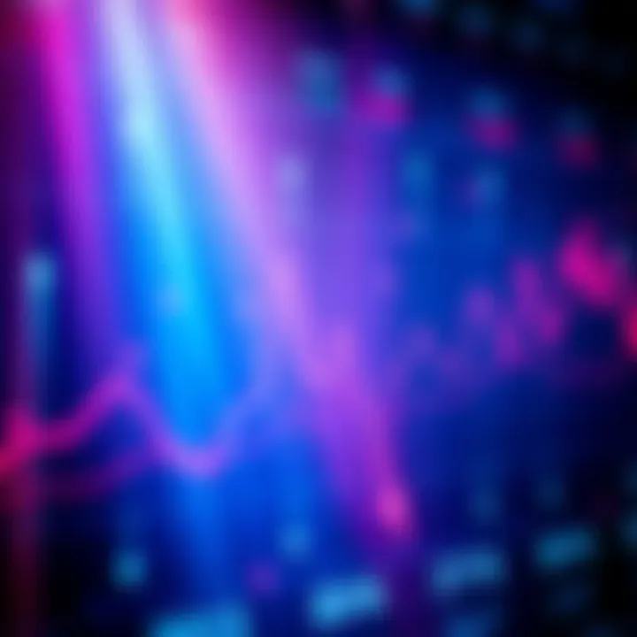 A graph showing investment trends over eight years with upward and downward movements, emphasizing cycles in the market.