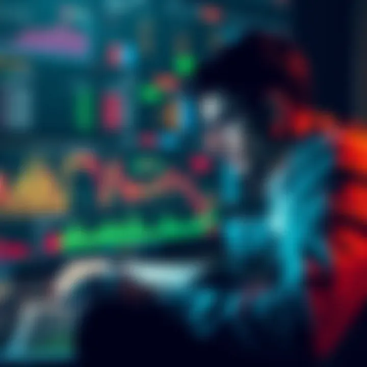 A person analyzing stock market charts and financial data on a laptop, contemplating investment decisions for 2025.