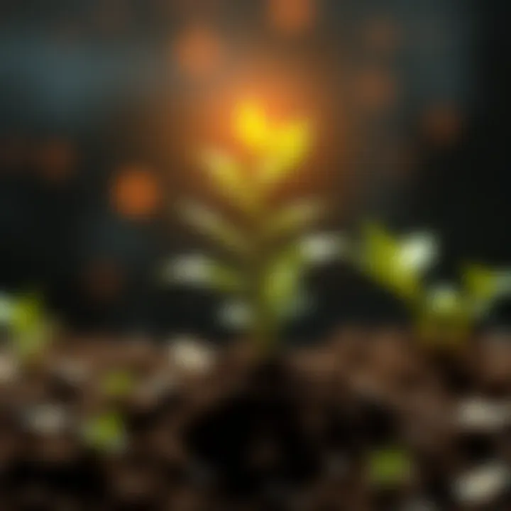 A graphic showing a growing plant with money symbols, representing investment growth in PLS.