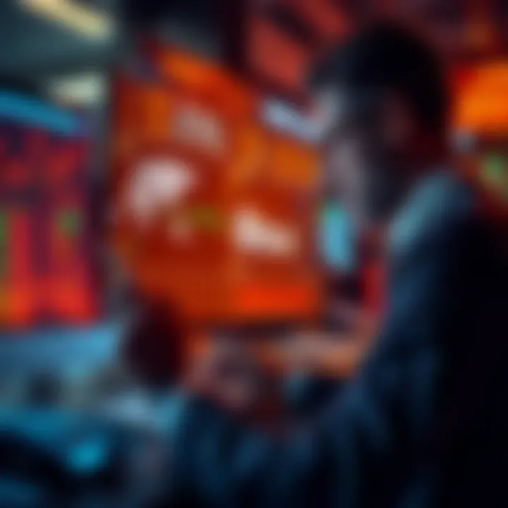 A person analyzing charts and graphs related to ZIL investment options, contemplating whether to invest now or later.
