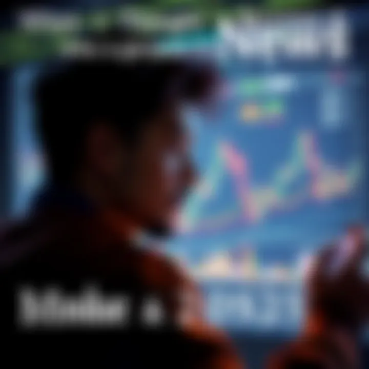Investment Reflection A person looking at financial charts, contemplating an investment decision