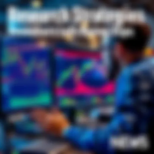 A person analyzing stock charts on a computer screen with financial data visible