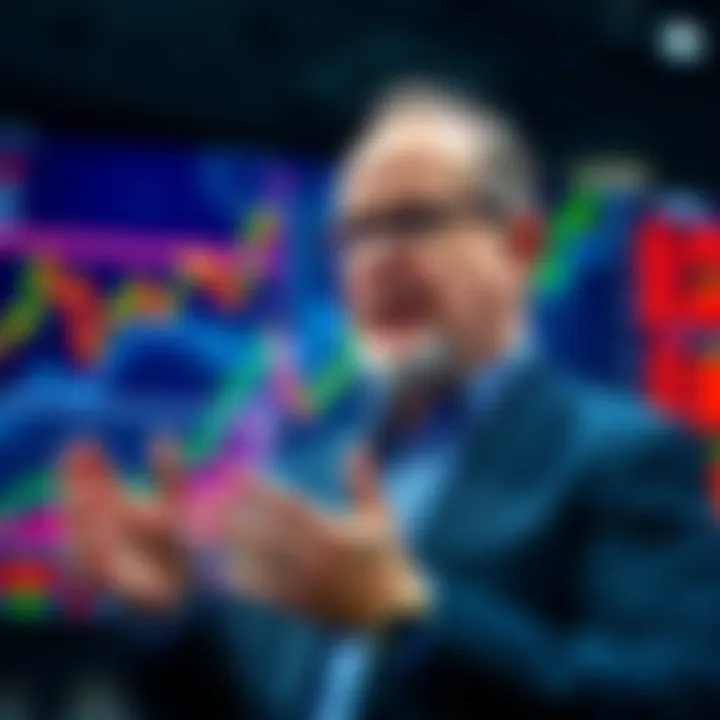 Jim Cramer Predicts Crypto Surge Jim Cramer speaking about a potential surge in the cryptocurrency market with graphs and charts in the background