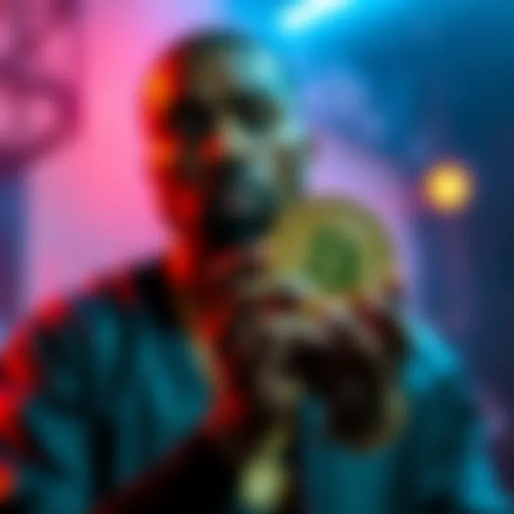 Kanye West stands with a memecoin, highlighting the contradiction between his criticism and his new launch