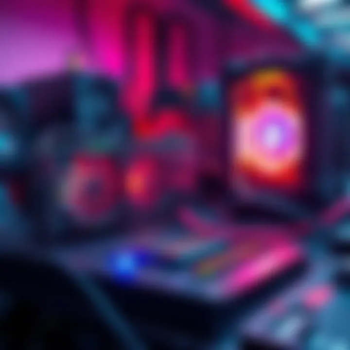 A graphics card setup with mining equipment shows halted operations, representing the recent drop in Kaspa mining activity.