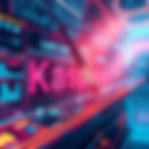A digital illustration showing a futuristic interface with smart contracts being executed, symbolizing the launch of Kasplex's new platform.