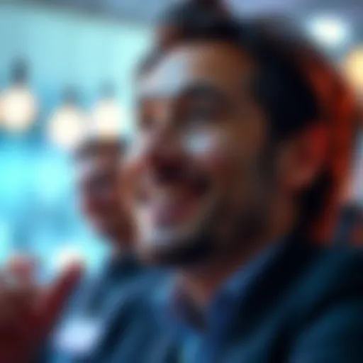 A confident person with a bright smile discussing investment opportunities and future growth plans