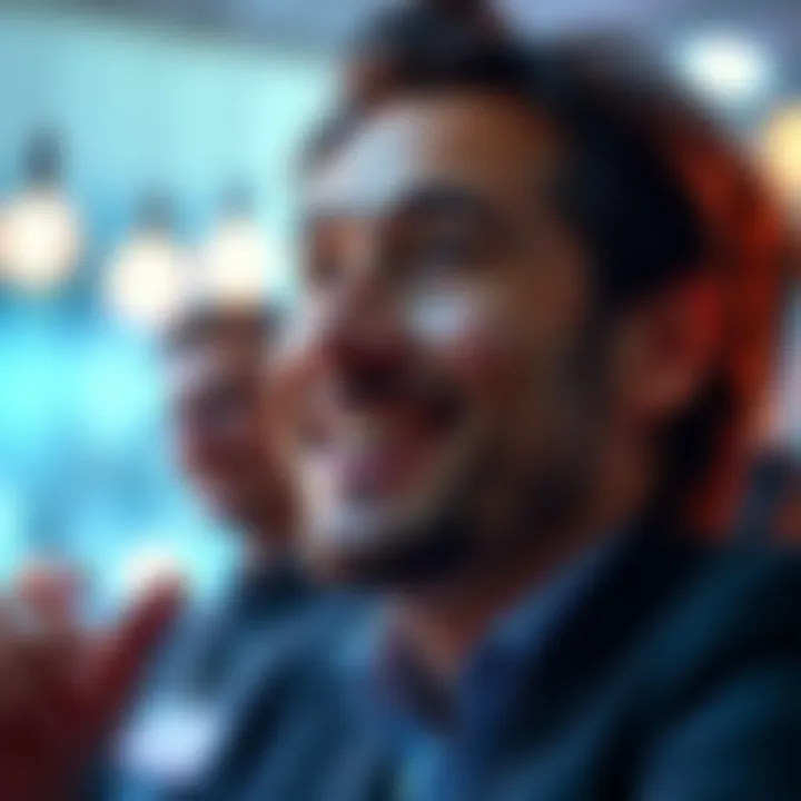 A confident person with a bright smile discussing investment opportunities and future growth plans
