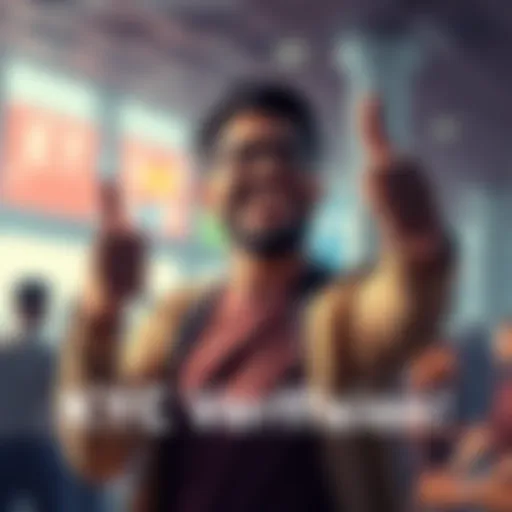 A person celebrating after completing KYC verification with a thumbs-up gesture, showing a sense of achievement and excitement for future investments.
