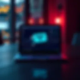 A dedicated laptop displaying the Trezor wallet interface on the screen, emphasizing security for cryptocurrency management.