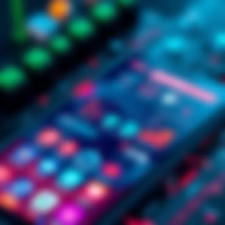 A close-up of a smartphone displaying advanced app features and AI integration on the screen.