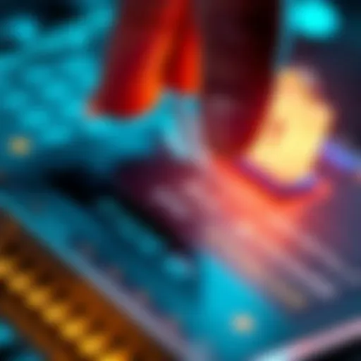 A close-up of a ledger device with visible seed phrases and a worried hand hovering above it, symbolizing concerns about cryptocurrency security.