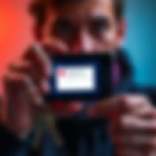 A person holding a Ledger Flex device with a worried expression, showing a passkey error on the screen.