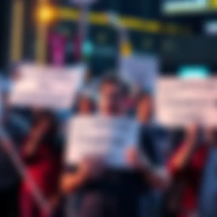 Group of Ledger users holding signs demanding action against Changelly due to frozen funds