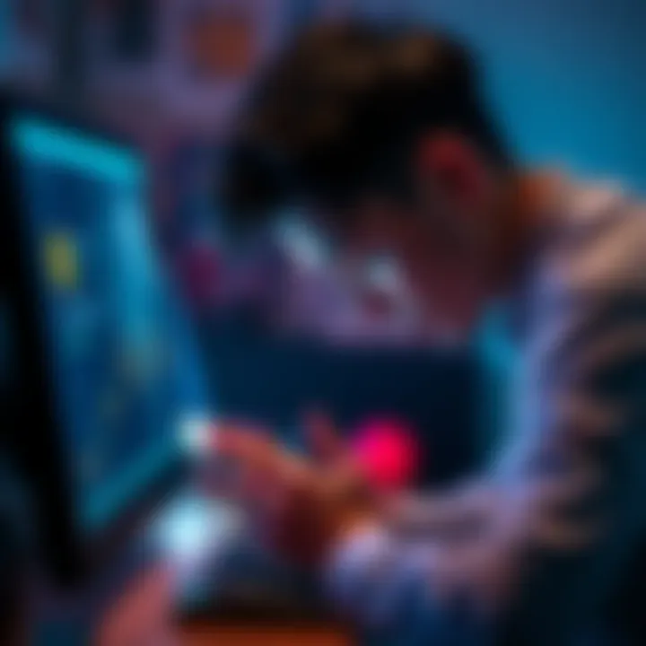 A frustrated user looking at the LedgerLive app on a computer, showing a reconnect prompt