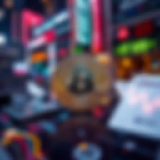 Representation of Litecoin cryptocurrency being used for daily transactions in a digital environment
