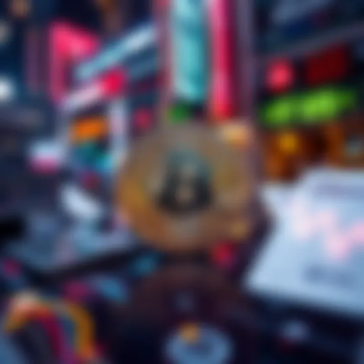 Representation of Litecoin cryptocurrency being used for daily transactions in a digital environment