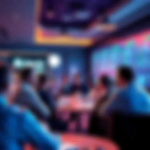 A group of people discussing trading strategies and market trends in a forum setting