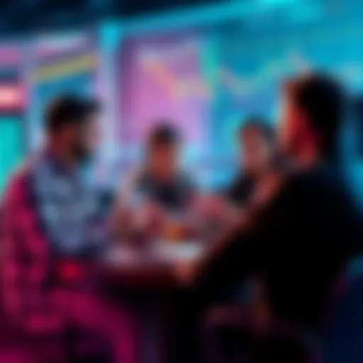 People sharing trading strategies and insights about Litecoin in a group chat