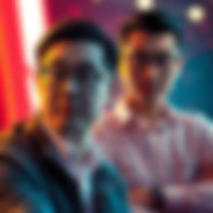 Portraits of Daniel Wang and Byron, key figures in the Loopring project, discussing their roles and background.